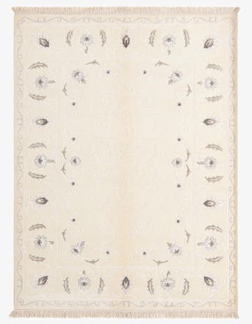 4' 11 x 6' 7 Hand Knotted Darya Wool Rug