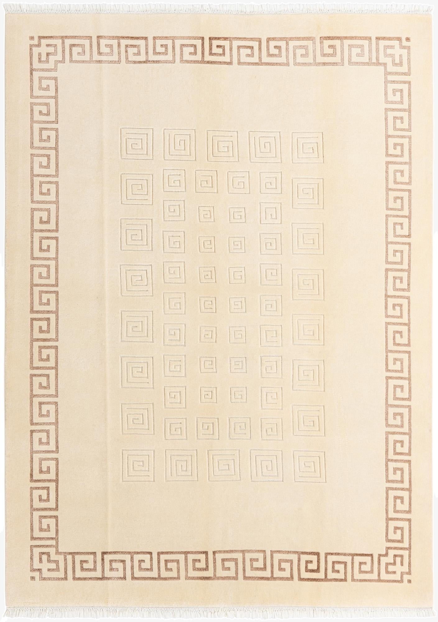 6' 8 x 9' 4  Hand Knotted Darya Wool Rug