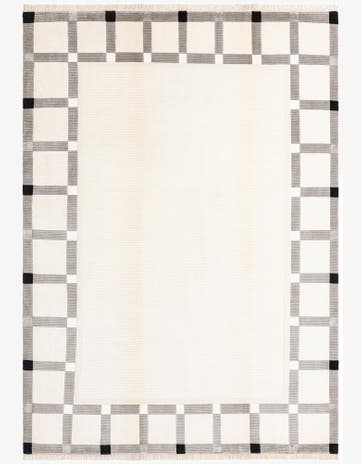 6' 11 x 9' 9 Hand Knotted Darya Wool Rug
