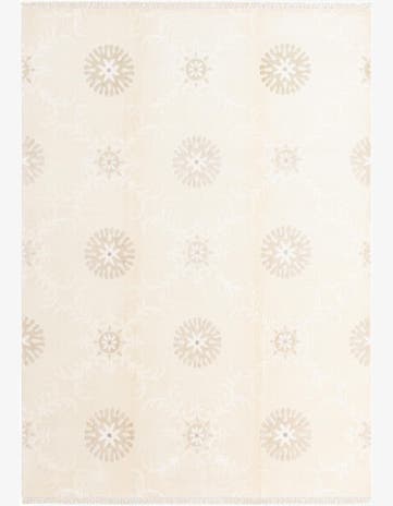 6' 11 x 9' 6 Hand Knotted Darya Wool Rug