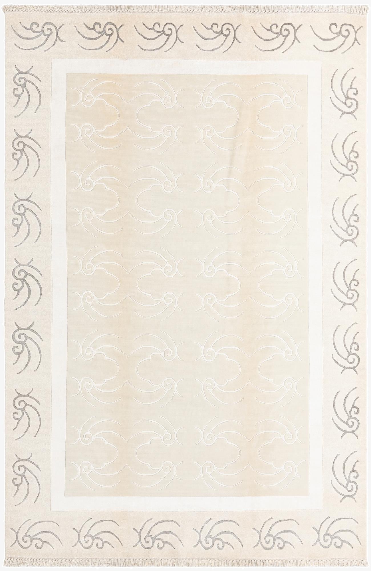 6' 5 x 9' 10  Hand Knotted Darya Wool Rug