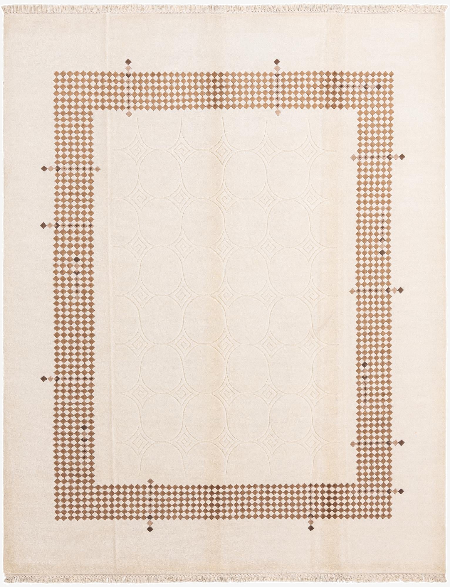 7' 10 x 9' 11  Hand Knotted Darya Wool Rug