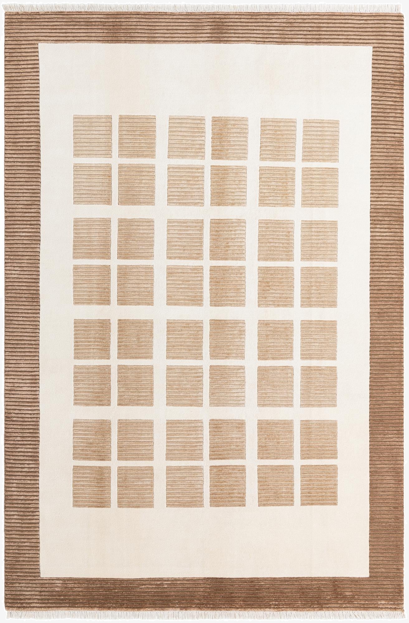 6' 7 x 9' 10  Hand Knotted Darya Wool Rug