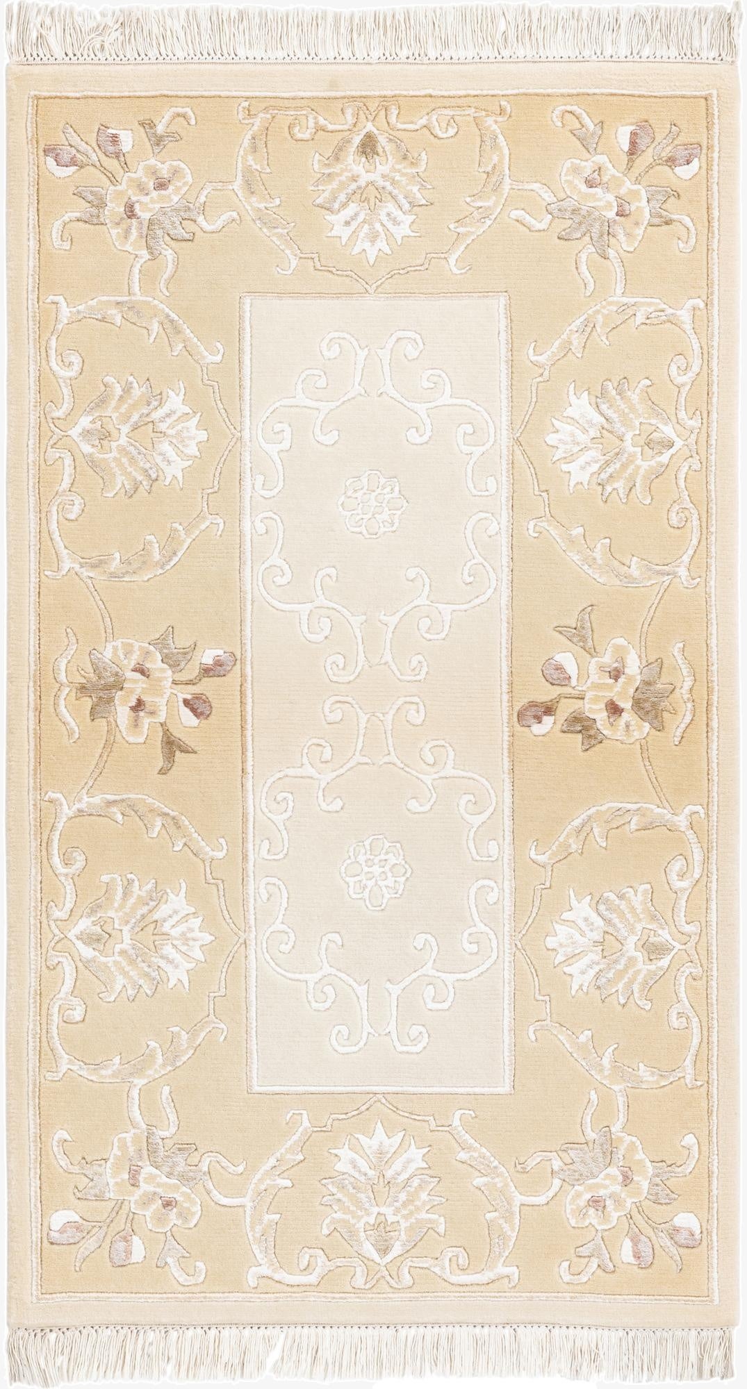 2' 9 x 4' 8 Hand Knotted Darya Wool Rug