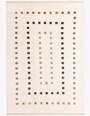 6' 7 x 9' 6 Hand Knotted Darya Wool Rug