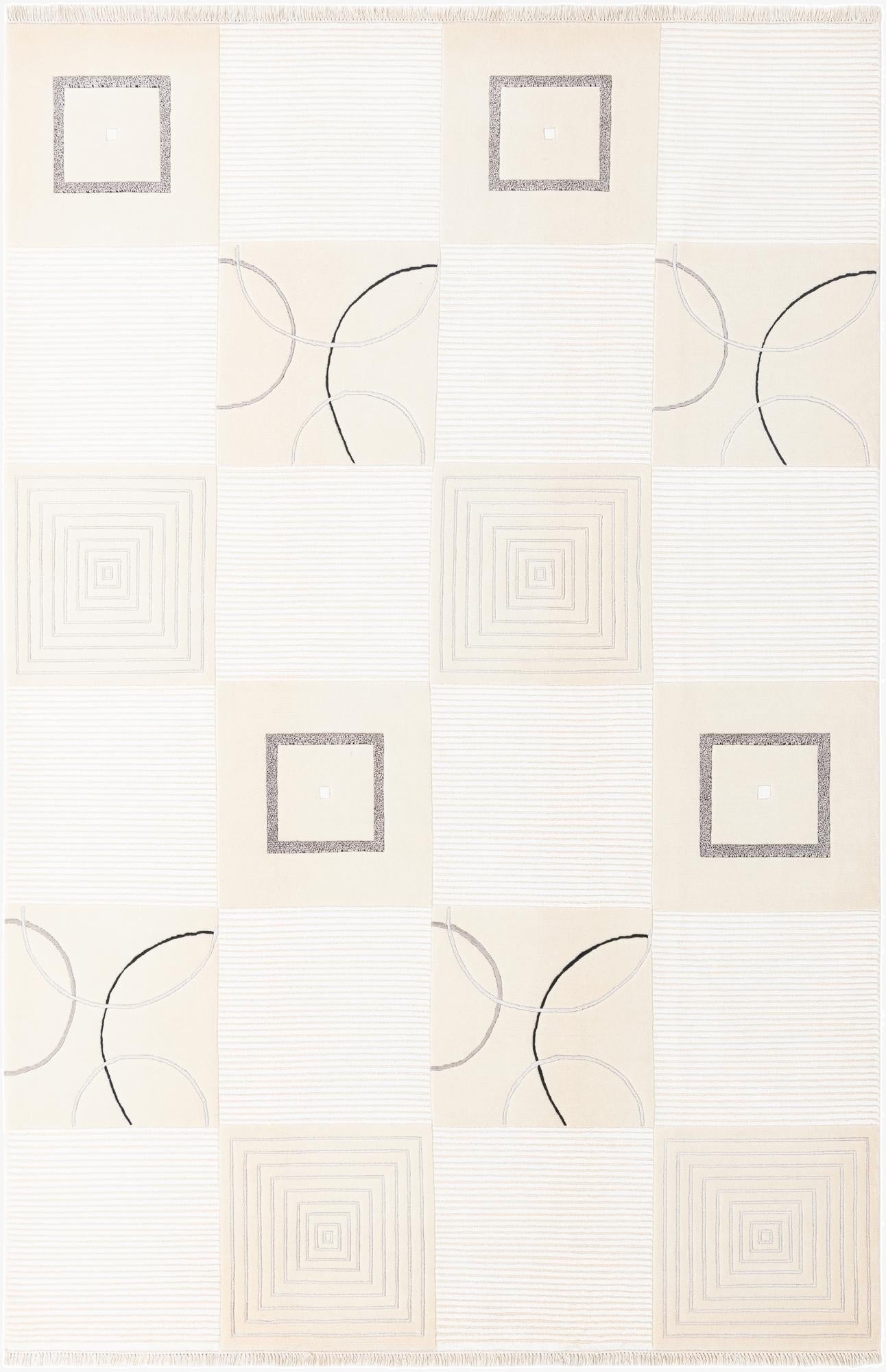 6' 7 x 9' 10  Hand Knotted Darya Rug