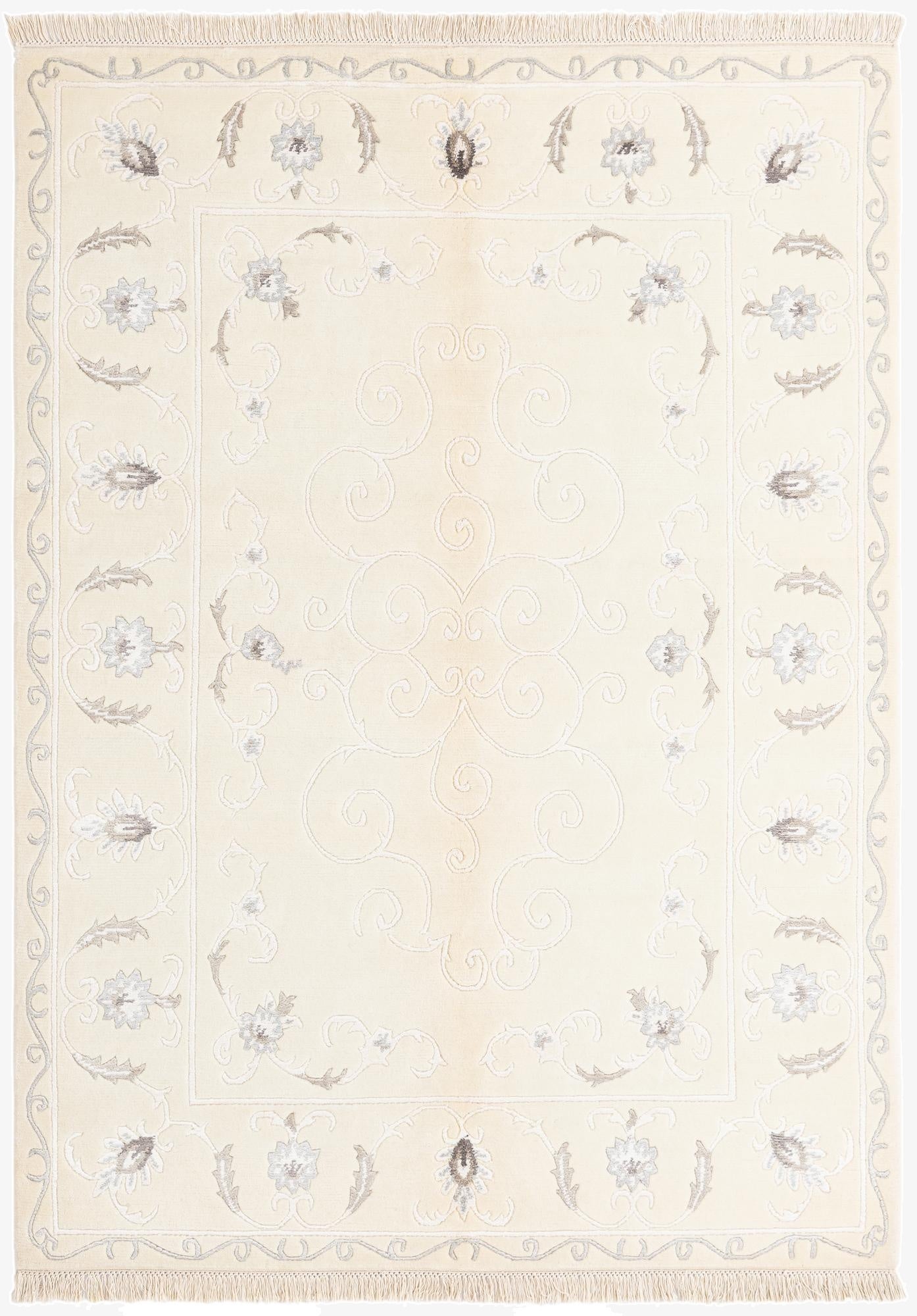 4' 9 x 6' 7  Hand Knotted Darya Rug