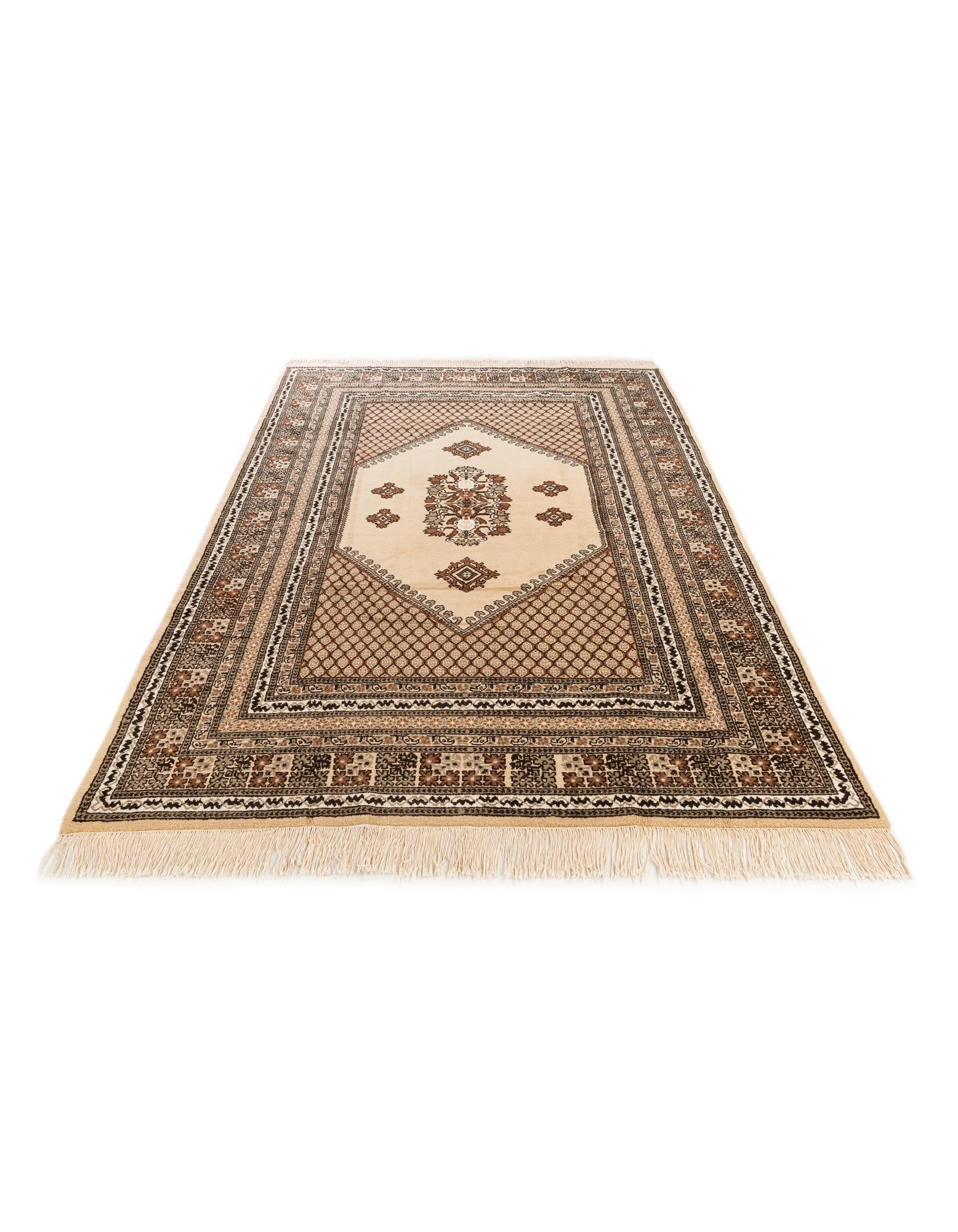 6' 5 x 9' 9 Hand Knotted Ferdos Persian Wool Rug
