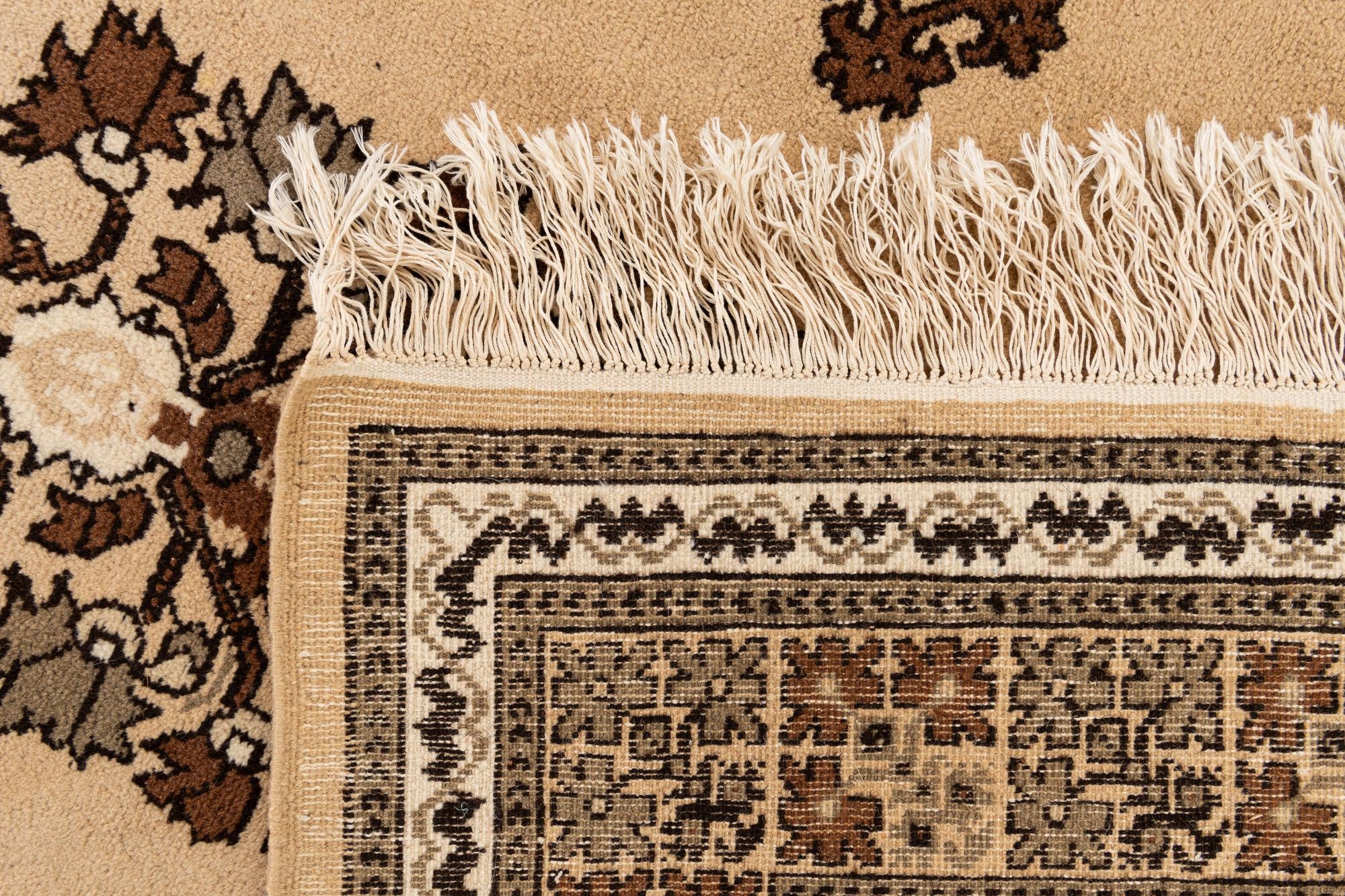 6' 5 x 9' 9 Hand Knotted Ferdos Persian Wool Rug