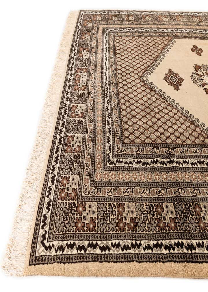 6' 5 x 9' 9 Hand Knotted Ferdos Persian Wool Rug