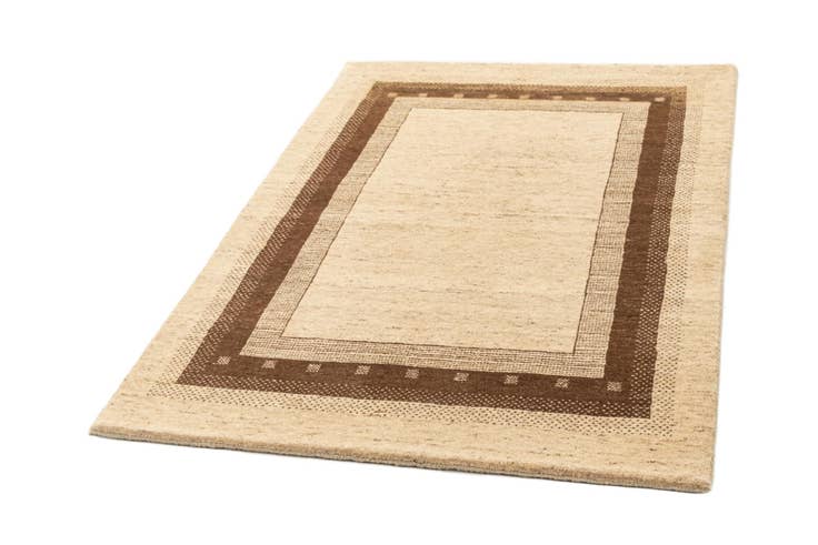 Detail image of 4' x 6' Hand Knotted Gabbeh Wool Rug