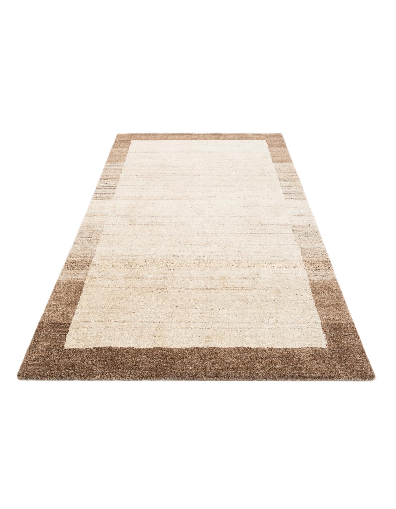4' x 6' Hand Knotted Gabbeh Wool Rug