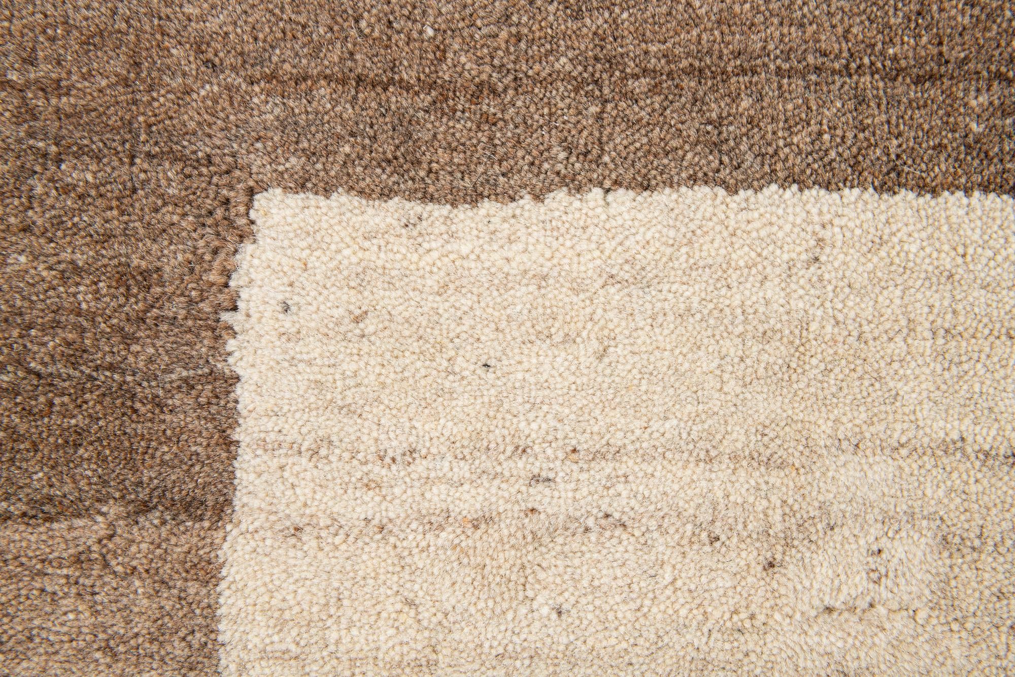 4' x 6' Hand Knotted Gabbeh Wool Rug