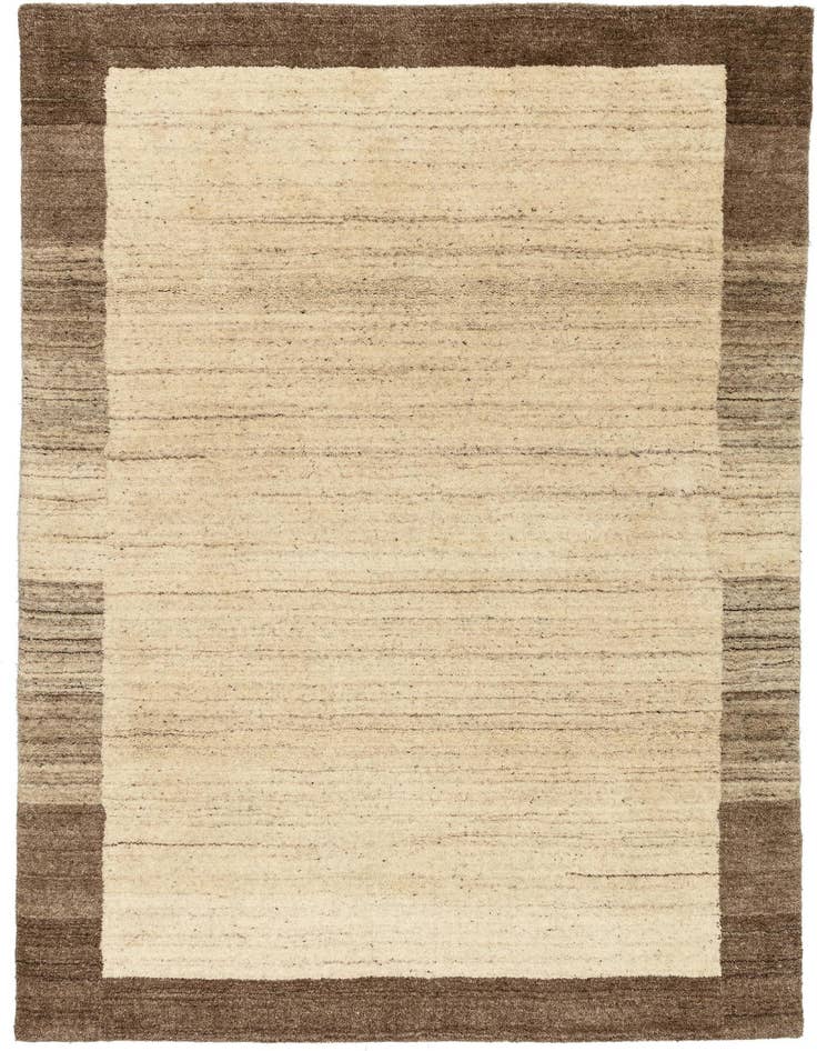 Detail image of 4' x 6' Hand Knotted Gabbeh Wool Rug