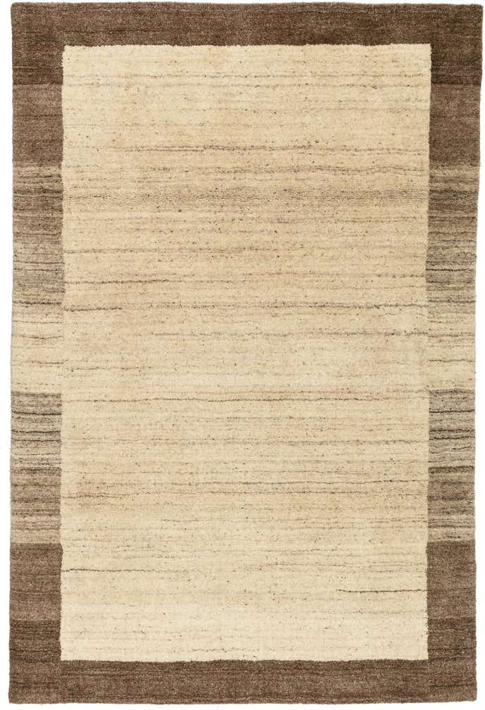 4' x 6' Hand Knotted Gabbeh Wool Rug