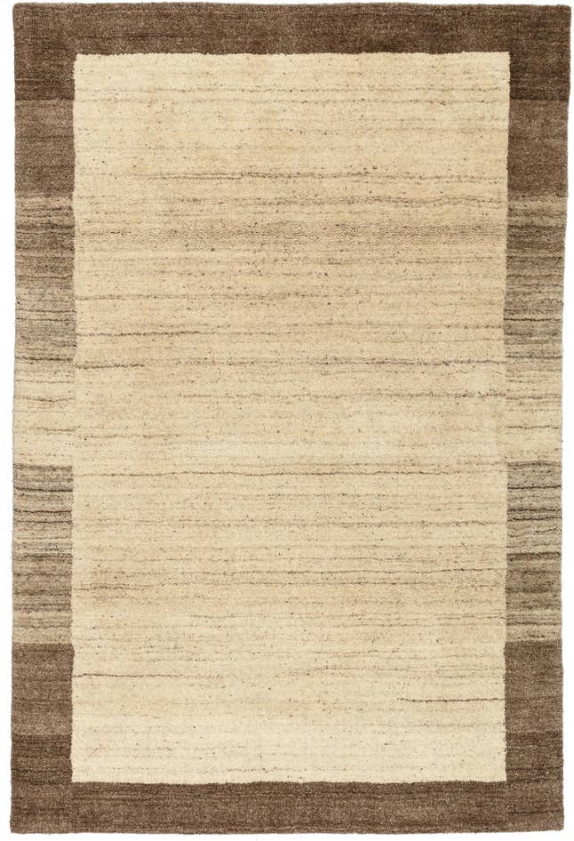 Detail image of 4' x 6' Hand Knotted Gabbeh Wool Rug