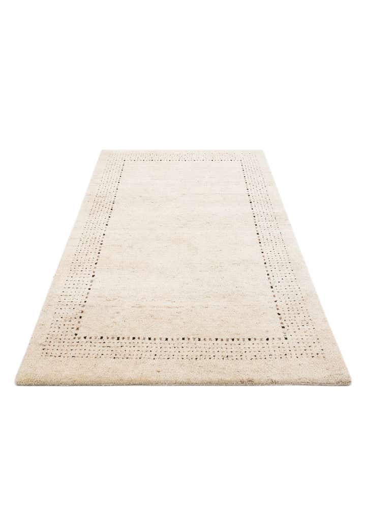 4' x 5' 10 Hand Knotted Gabbeh Wool Rug