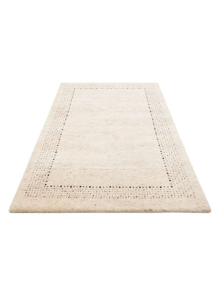 4' x 5' 10 Hand Knotted Gabbeh Wool Rug