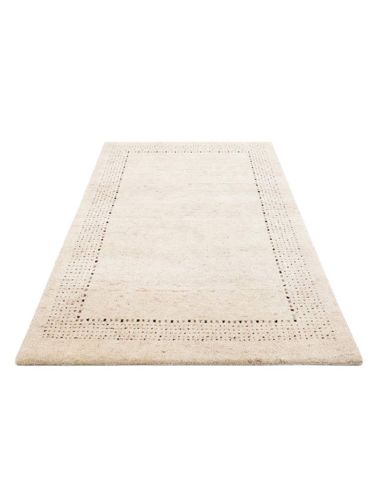 Detail image of 4' x 5' 10 Hand Knotted Gabbeh Wool Rug
