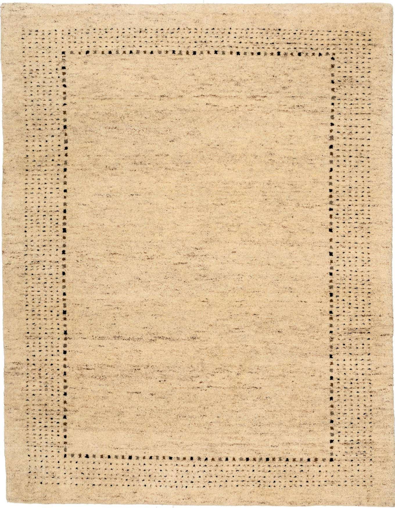 4' x 5' 10 Hand Knotted Gabbeh Wool Rug