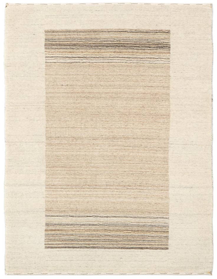 Detail image of 2' 5 x 4' 7 Hand Knotted Gabbeh Wool Rug