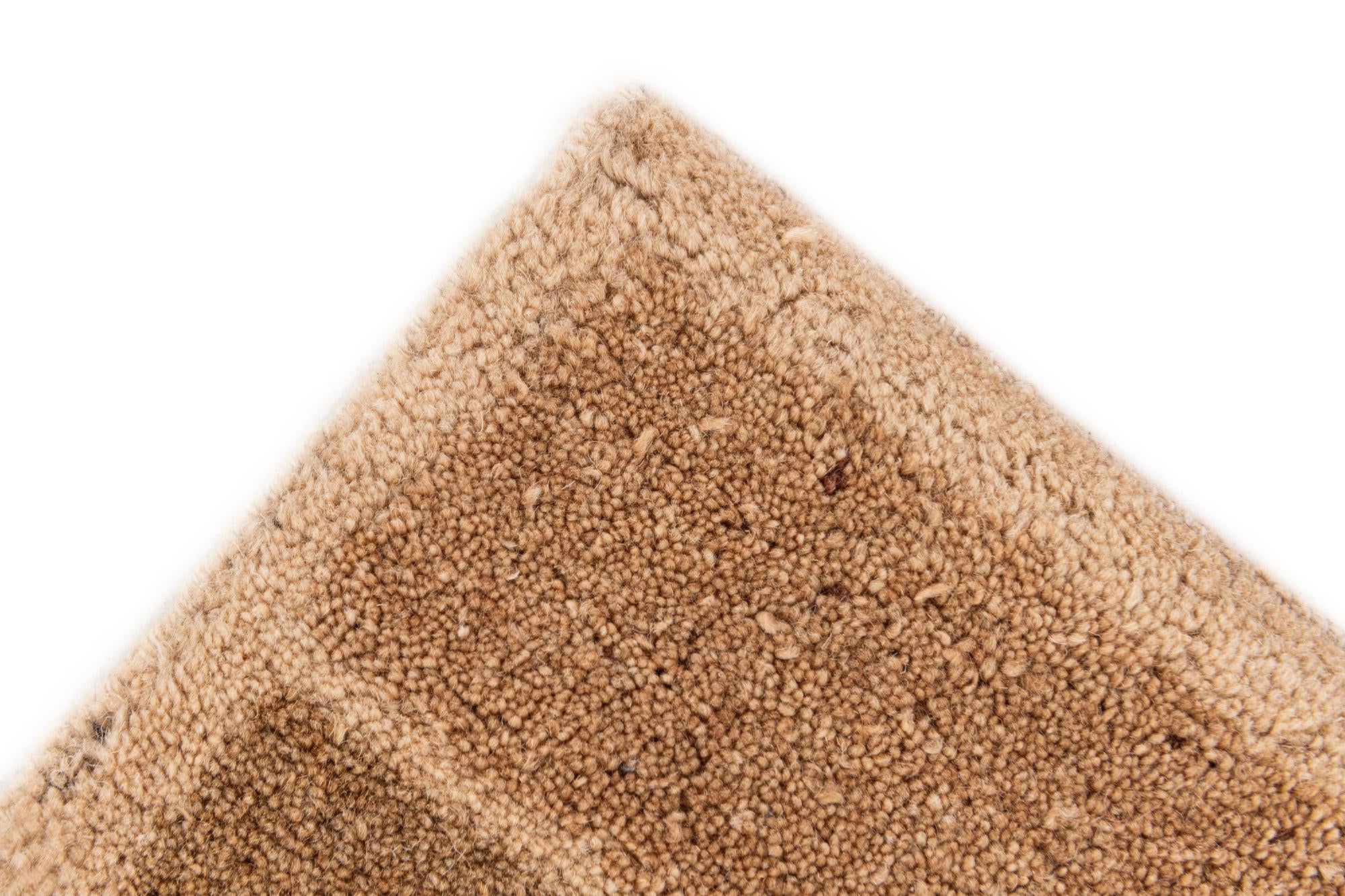 2' 6 x 4' 4 Hand Knotted Gabbeh Wool Rug