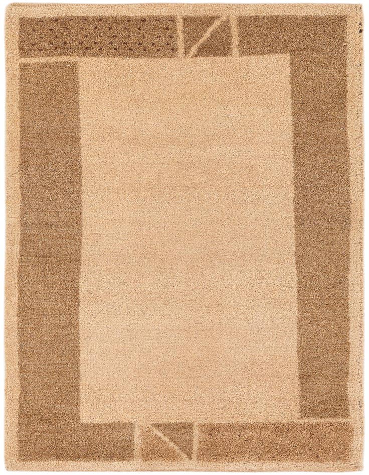Detail image of 2' 6 x 4' 4 Hand Knotted Gabbeh Wool Rug