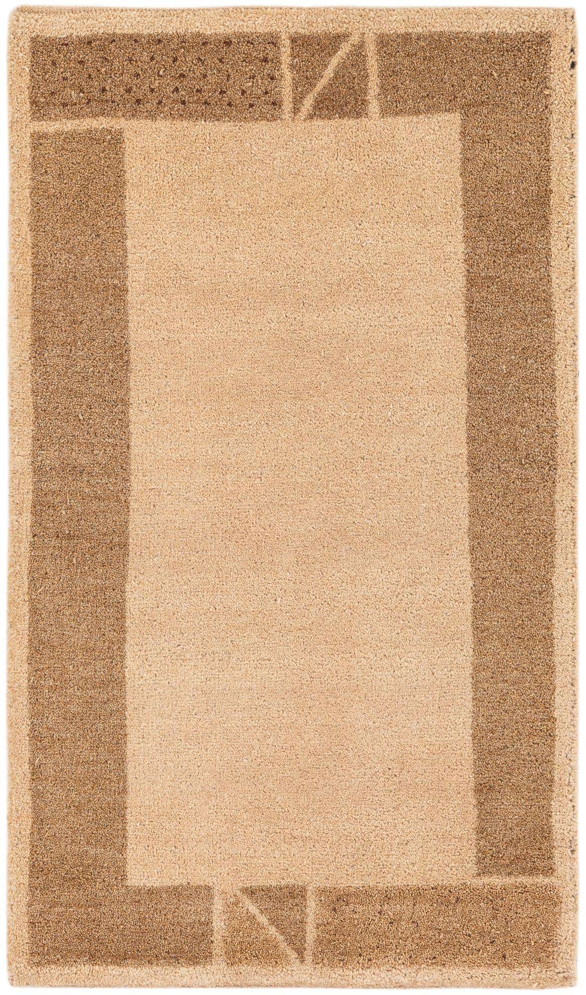 2' 6 x 4' 4 Hand Knotted Gabbeh Wool Rug