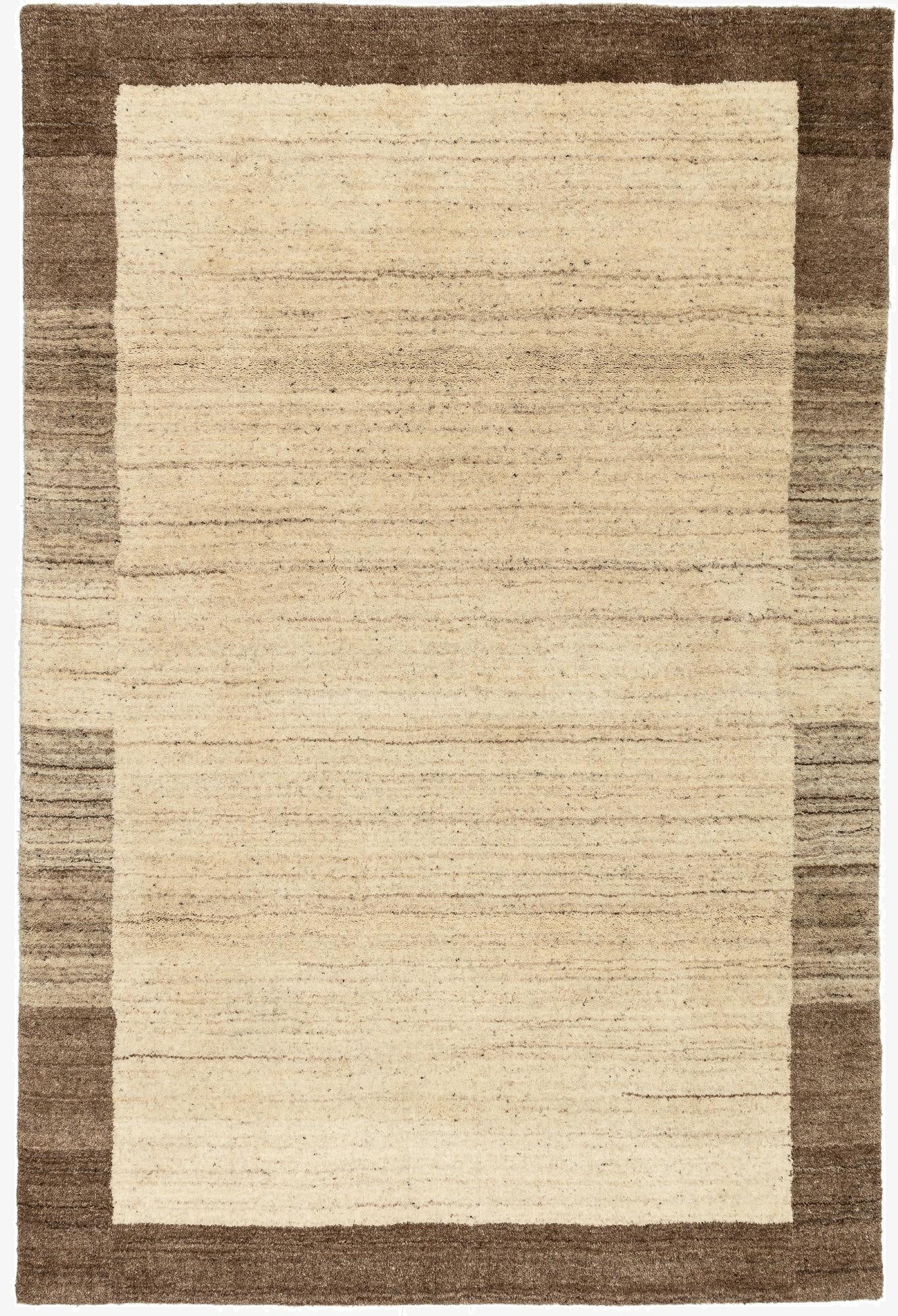 4' x 6'  Hand Knotted Gabbeh Wool Rug