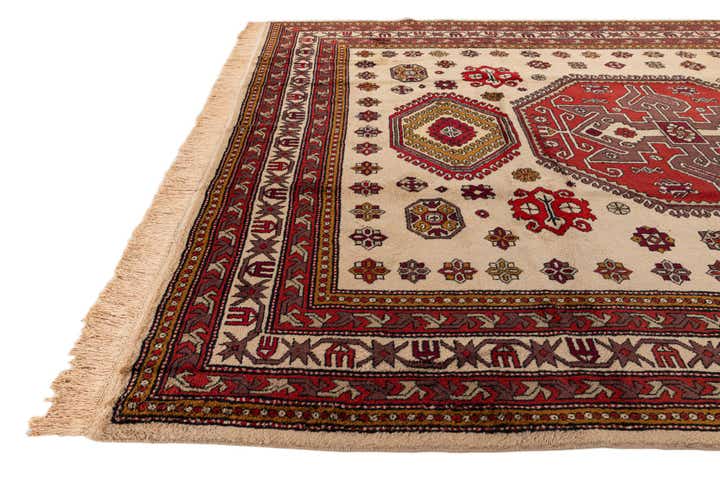 8' 5 x 10' 4 Hand Knotted Heriz Wool Rug