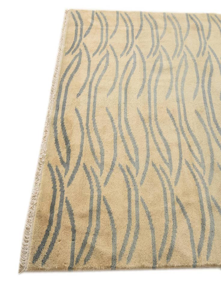 Detail image of 4' 6 x 6' 7  Hand Knotted Kashkuli Gabbeh Wool Rug