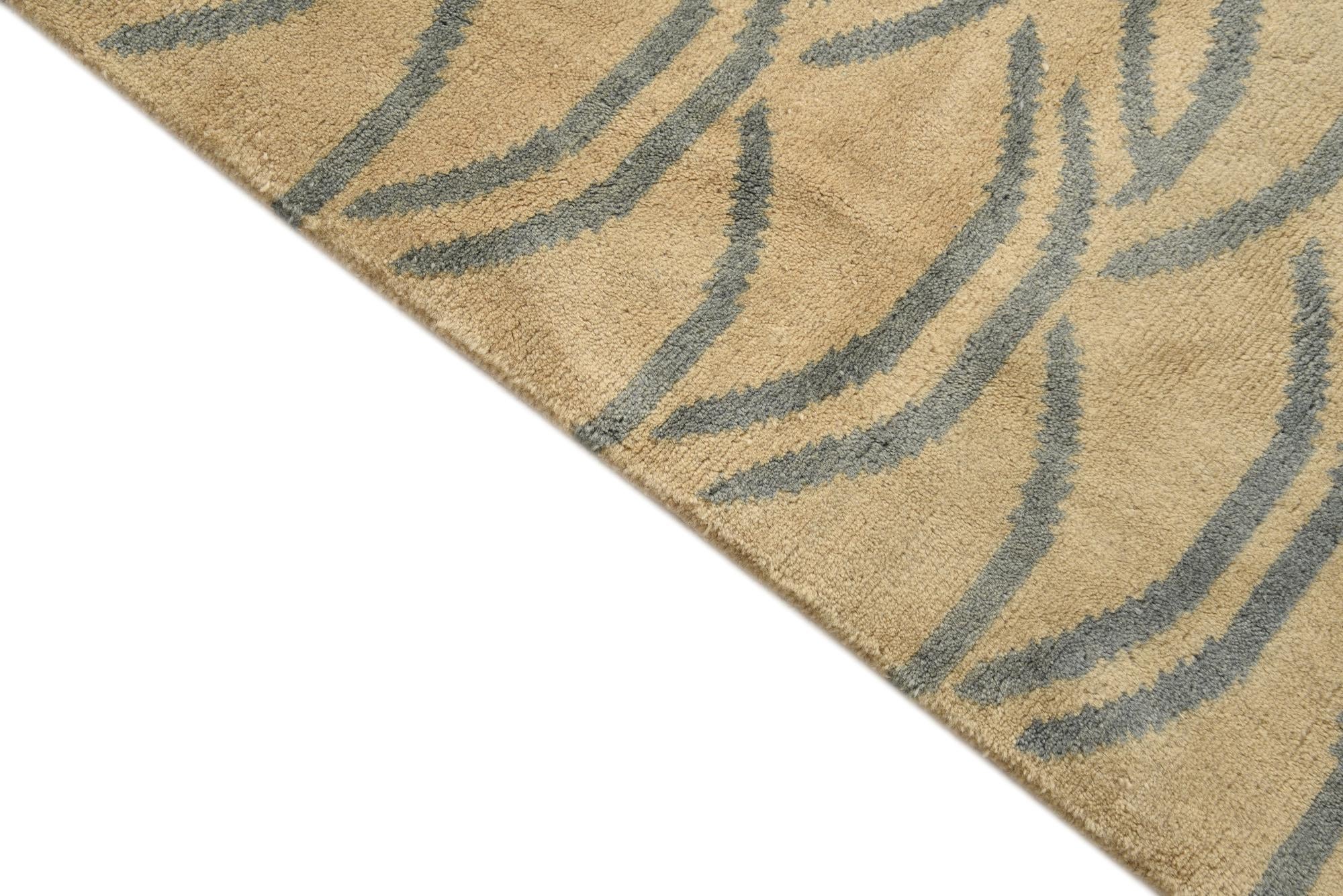 4' 6 x 6' 7 Hand Knotted Kashkuli Gabbeh Wool Rug