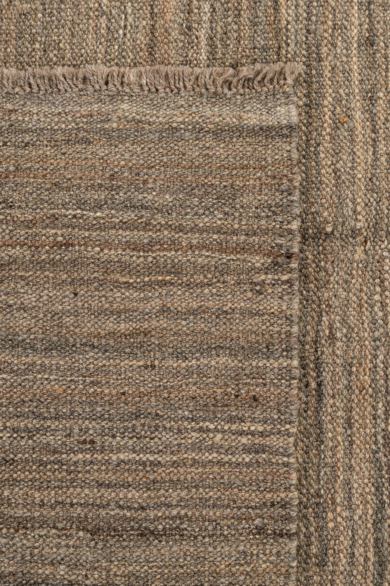 5' 2 x 6' 7 Hand Woven Kilim Modern Wool Rug