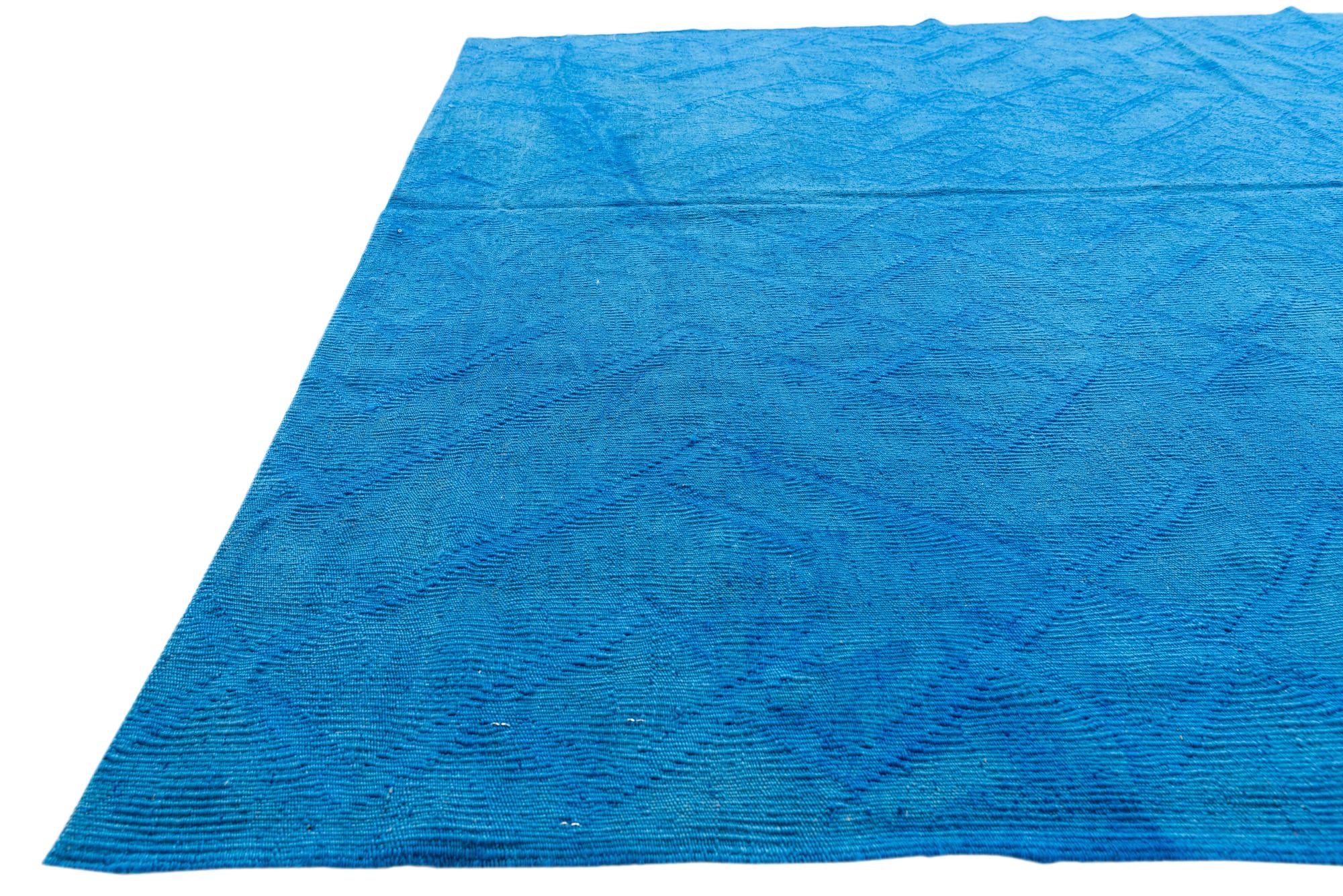 6' 1 x 7' 7 Hand Woven Kilim Modern Wool Rug