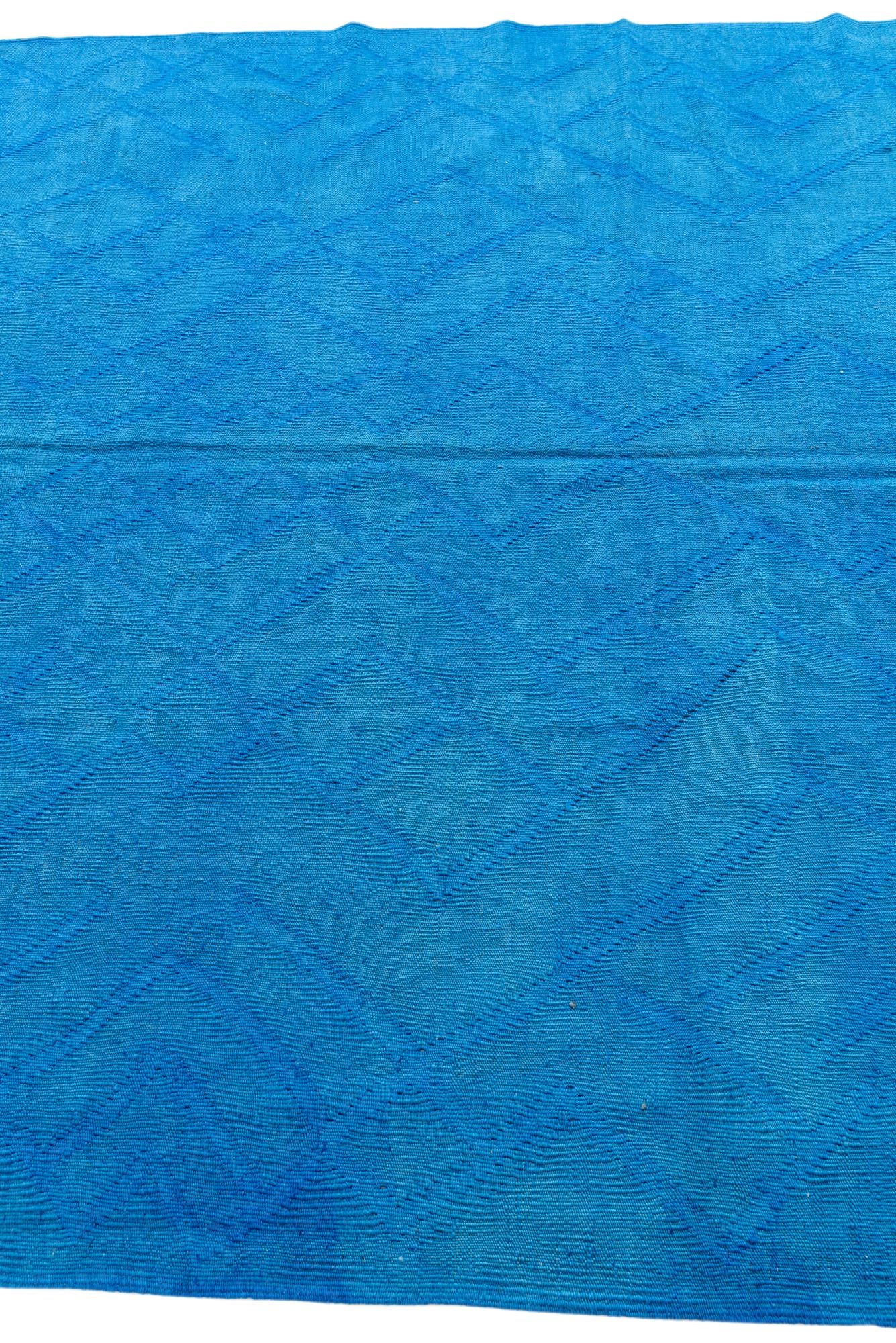 6' 1 x 7' 7 Hand Woven Kilim Modern Wool Rug