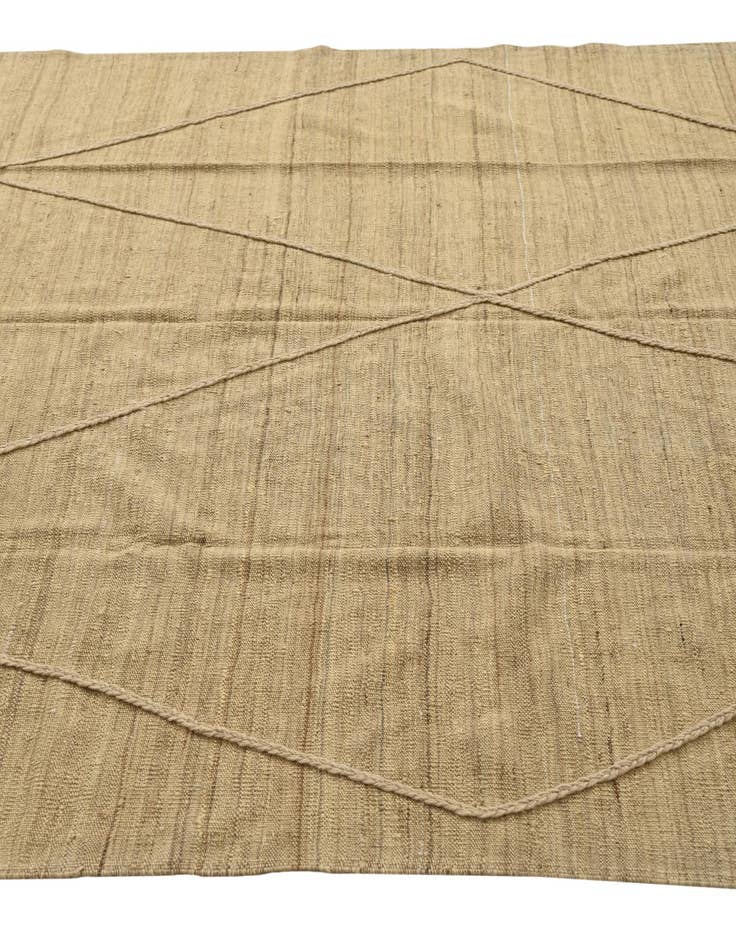 Detail image of 6' 10 x 10' 8  Hand Woven Kilim Modern Wool Rug