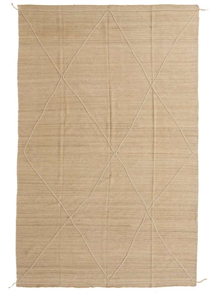 6' 10 x 10' 8 Hand Woven Kilim Modern Wool Rug