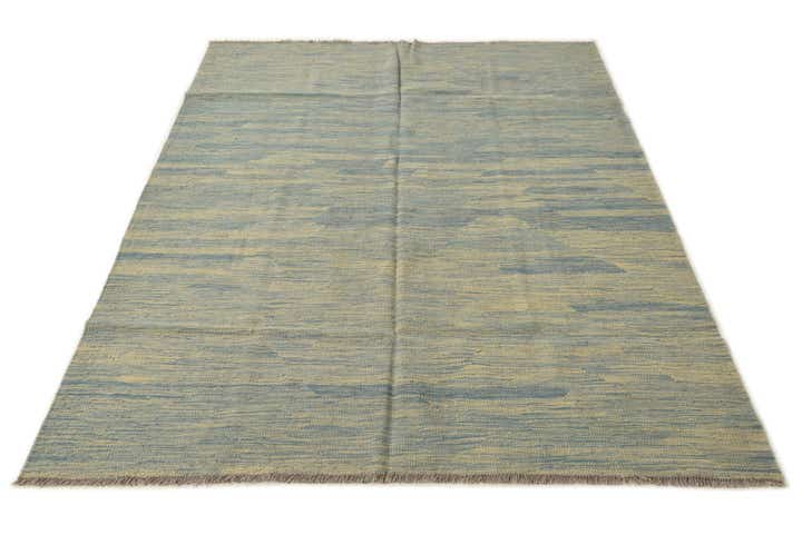 4' 10 x 6' 7 Hand Woven Kilim Modern Wool Rug