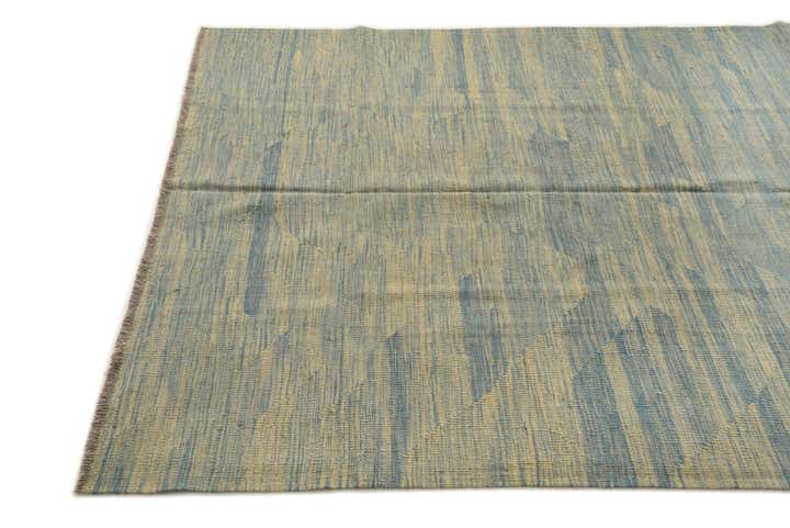 4' 10 x 6' 7 Hand Woven Kilim Modern Wool Rug