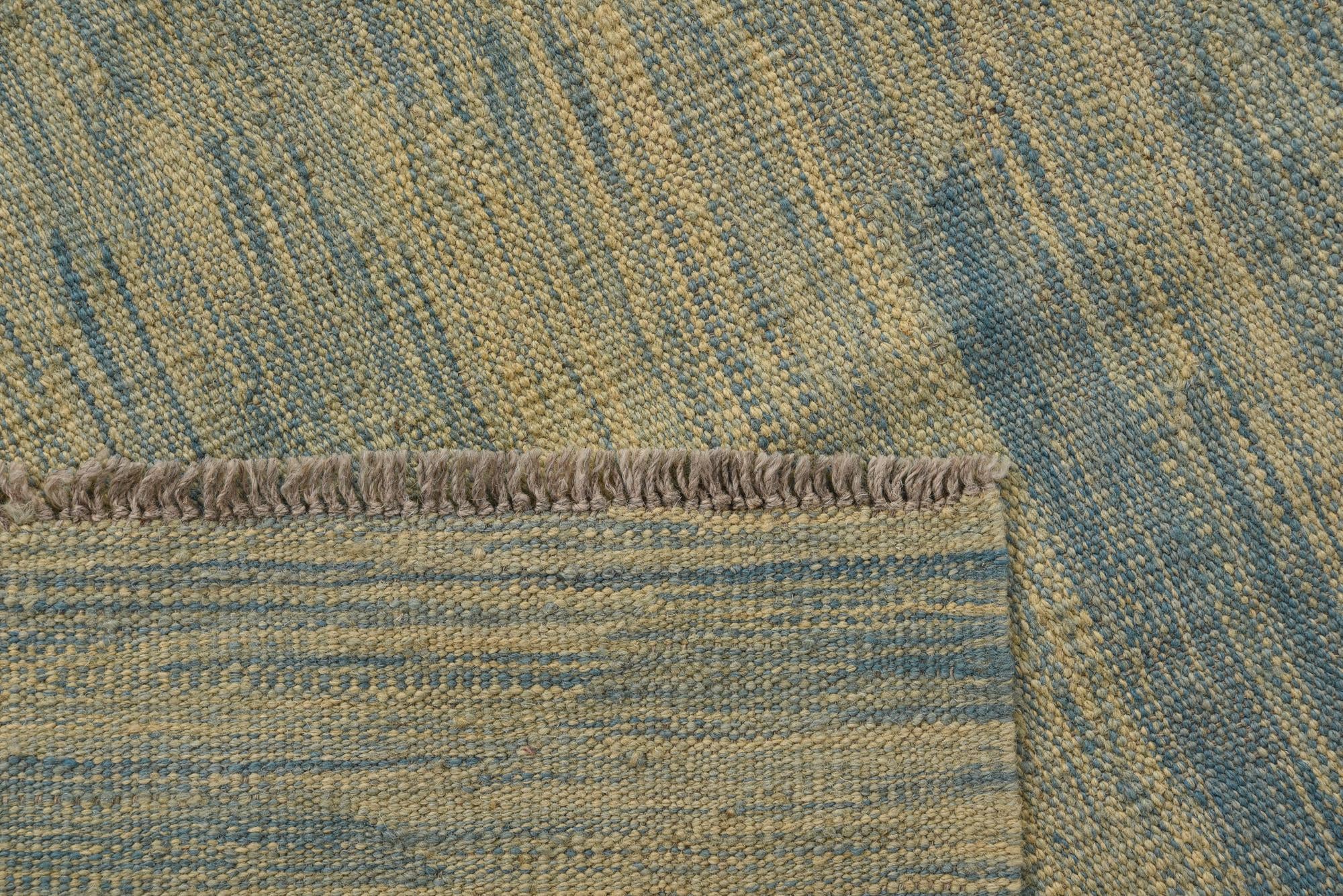 4' 10 x 6' 7 Hand Woven Kilim Modern Wool Rug