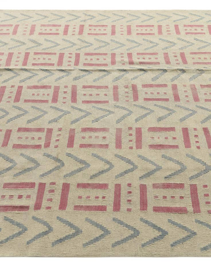 Detail image of 6' 1 x 7' 10  Hand Woven Kilim Modern Wool Rug