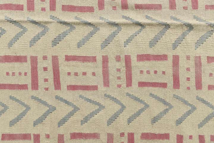 6' 1 x 7' 10 Hand Woven Kilim Modern Wool Rug