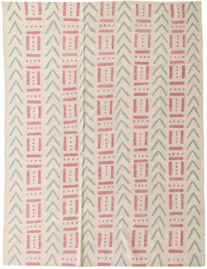 6' 1 x 7' 10 Hand Woven Kilim Modern Wool Rug