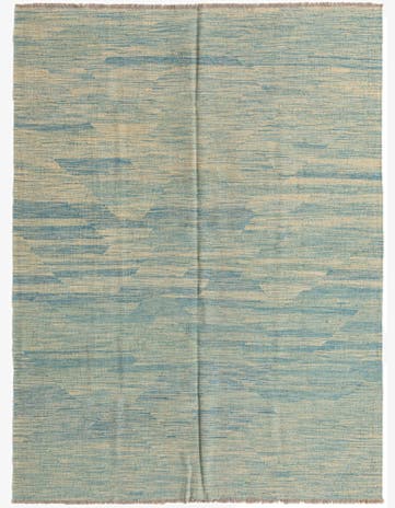 4' 10 x 6' 7 Hand Woven Kilim Modern Wool Rug