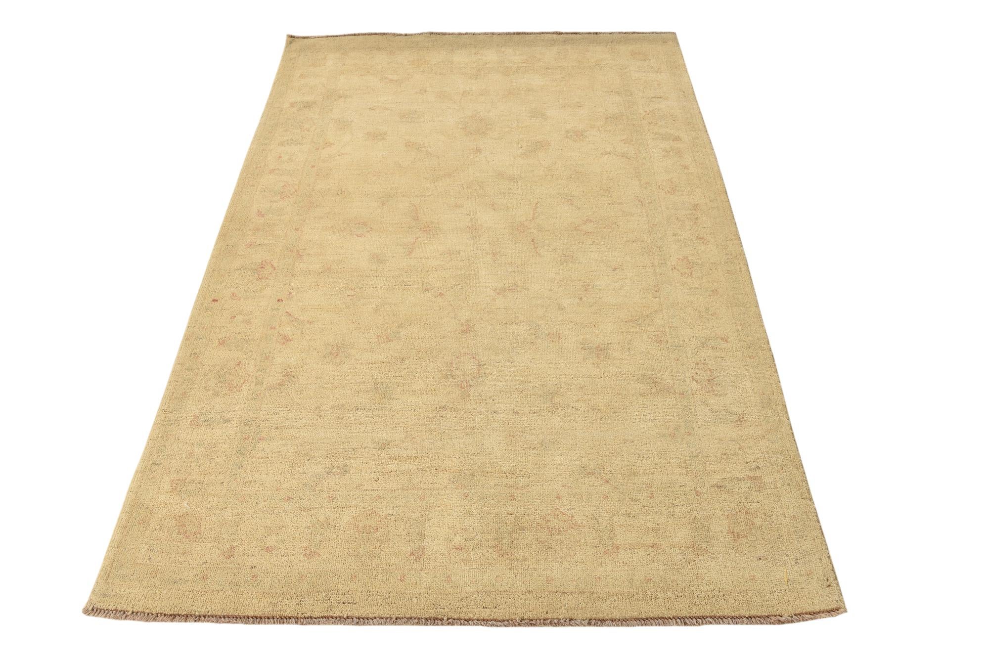 4' x 6' 6 Hand Knotted Modern Ziegler Rug