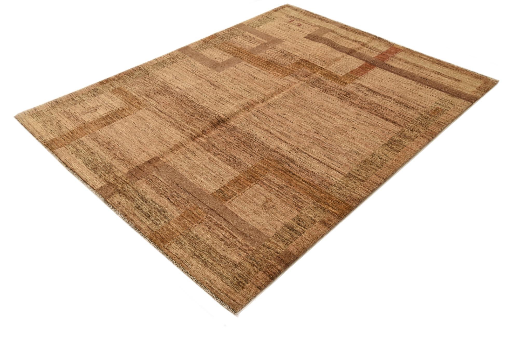 5' x 6' 6 Hand Knotted Modern Ziegler Rug