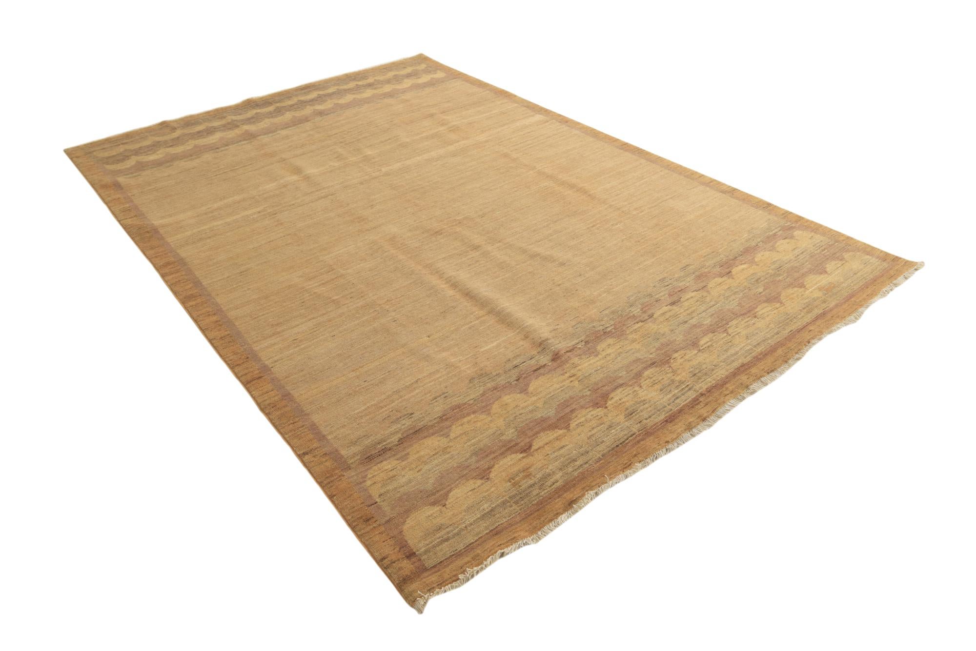 6' 5 x 9' 8 Hand Knotted Modern Ziegler Rug