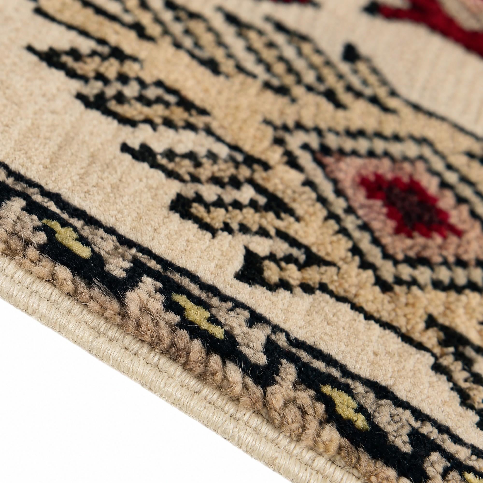 45cm x 60cm Hand Knotted Modern Ziegler Rug