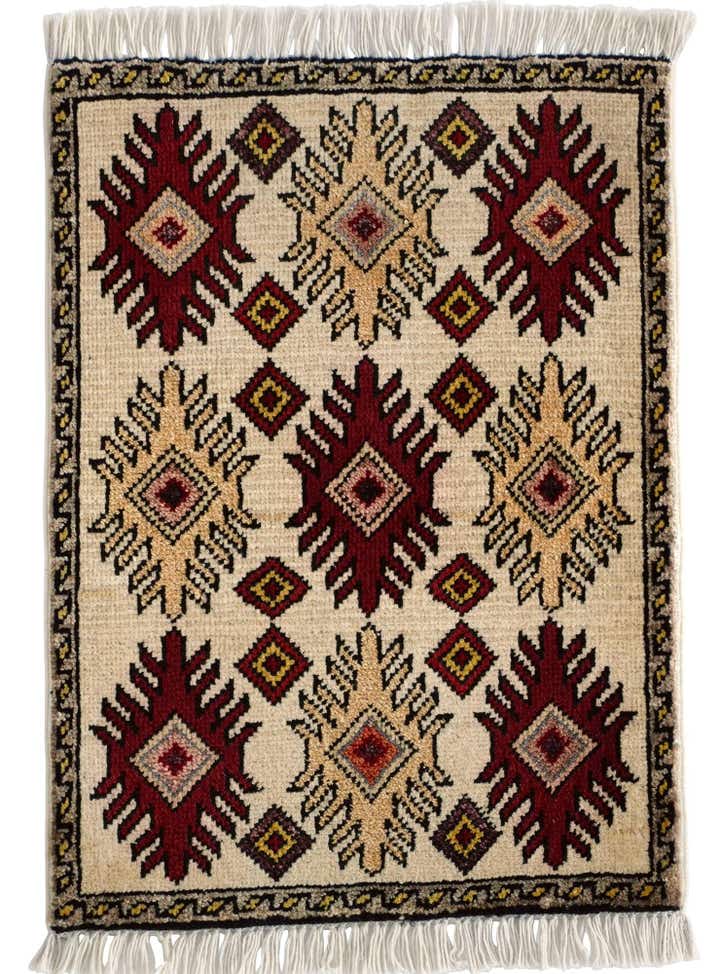 1' 6 x 2' Hand Knotted Modern Ziegler Rug