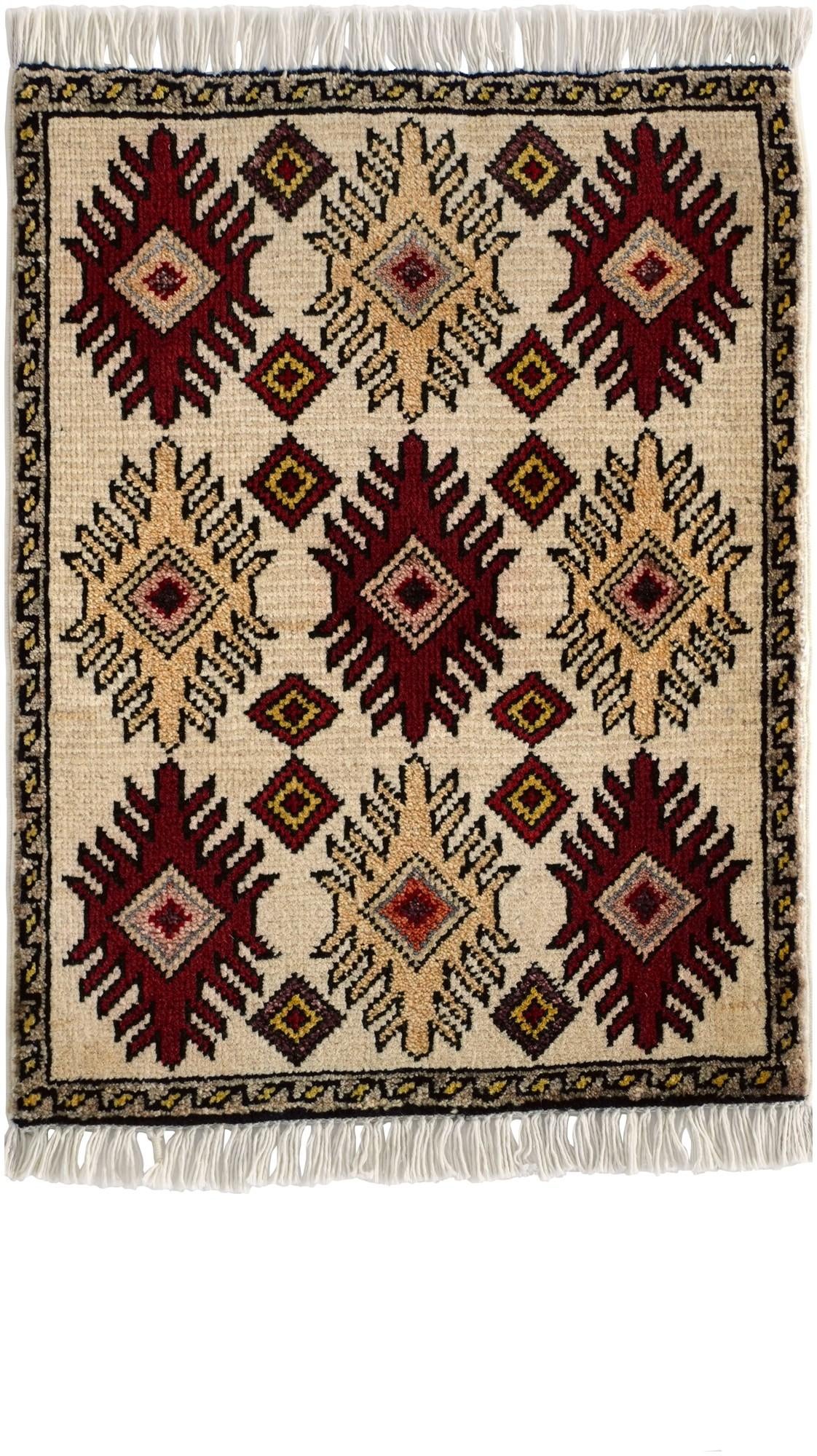 1' 6 x 2' Hand Knotted Modern Ziegler Rug